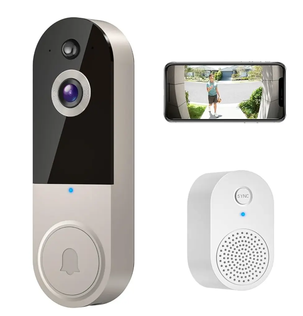 ProtectBell- Sonnette vidéo intelligente (Wi-Fi, 1080p)