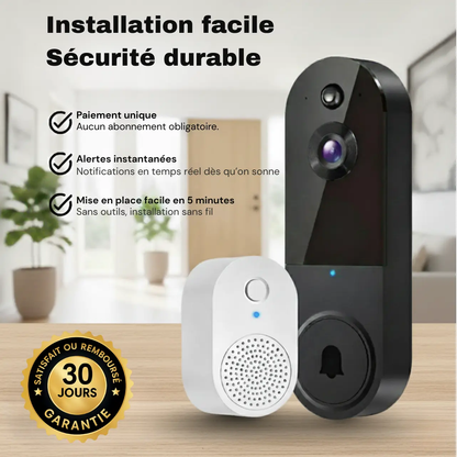 ProtectBell- Sonnette vidéo intelligente (Wi-Fi, 1080p)