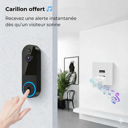 ProtectBell- Sonnette vidéo intelligente (Wi-Fi, 1080p)