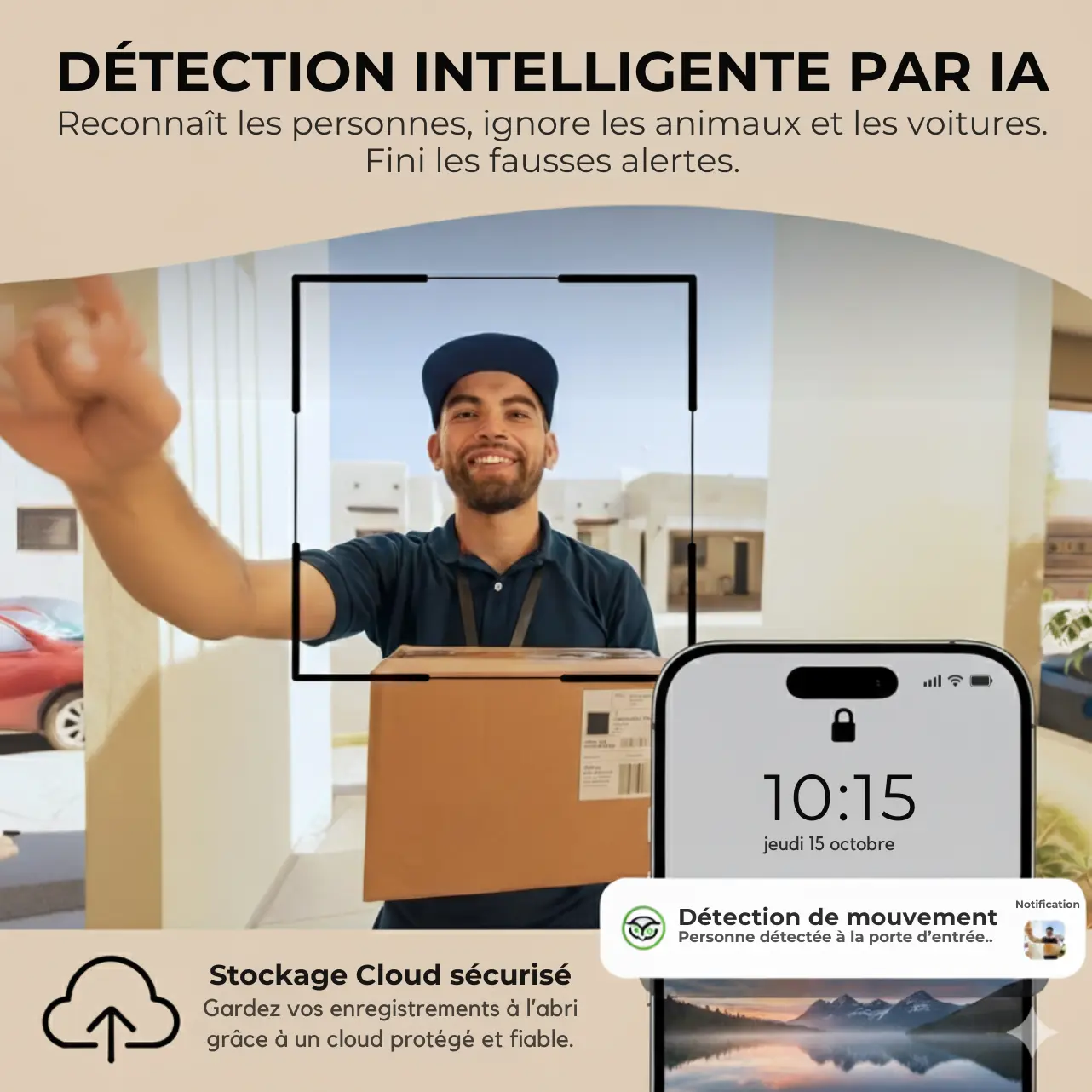 ProtectBell- Sonnette vidéo intelligente (Wi-Fi, 1080p)
