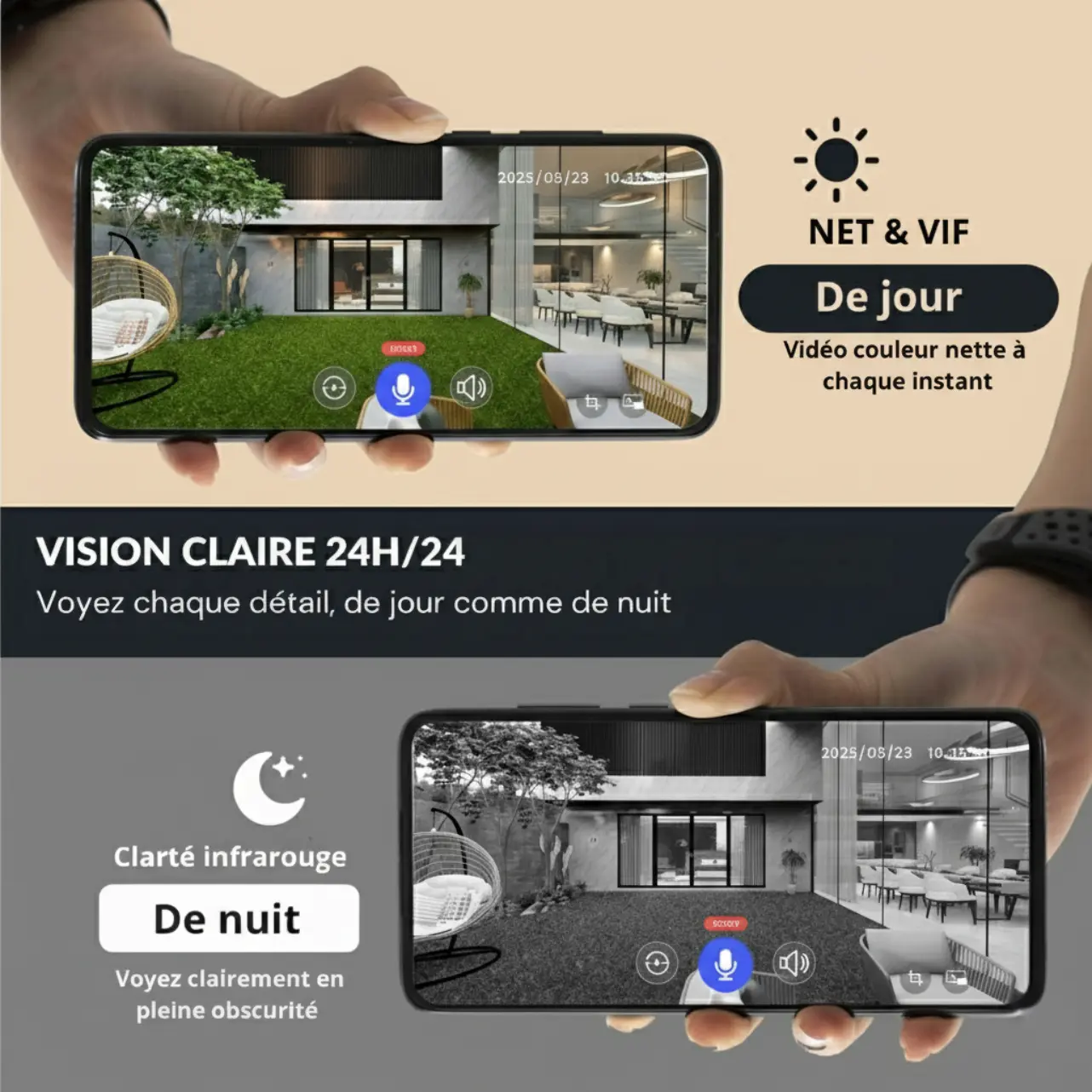 ProtectBell- Sonnette vidéo intelligente (Wi-Fi, 1080p)