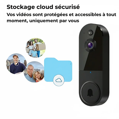 ProtectBell- Sonnette vidéo intelligente (Wi-Fi, 1080p)